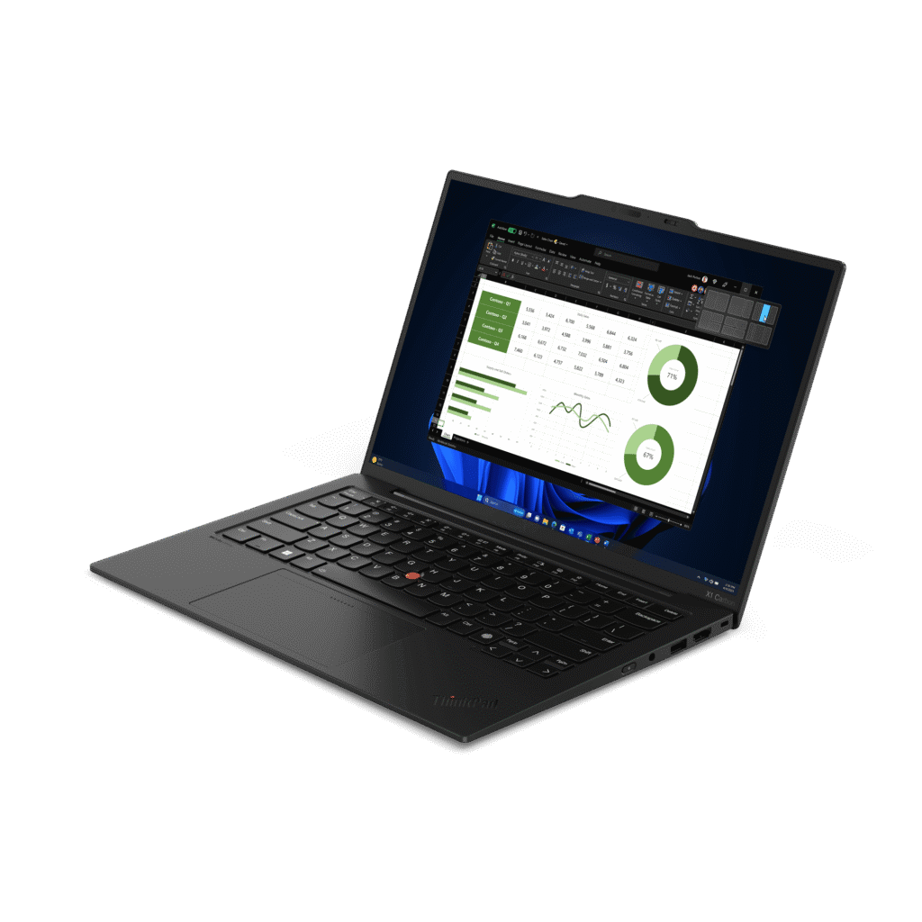 ThinkPad X1 Carbon Gen 12 (14, Intel) Front Cross View
